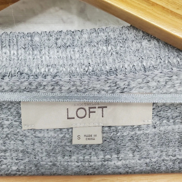 ANN TAYLOR LOFT Open Front Alpaca Cardigan Sz S - Picture 4 of 11